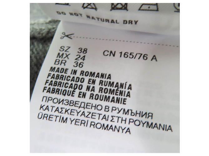 Miu Miu MIUMIU Strickpullover mit V-Ausschnitt Grau - Ansicht 9