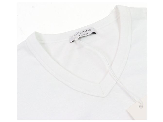 Autre Marque Camiseta de algodón con logo ANTICIPO INZOLIA Blanco - vista 4