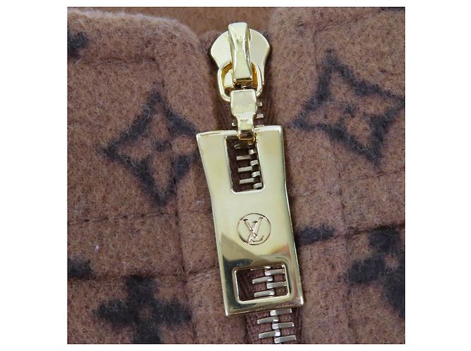 Falda de Lana Monogram Louis Vuitton Castaño - vista 8