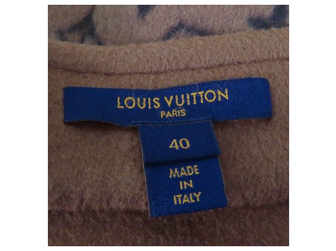 Falda de Lana Monogram Louis Vuitton Castaño - vista 9