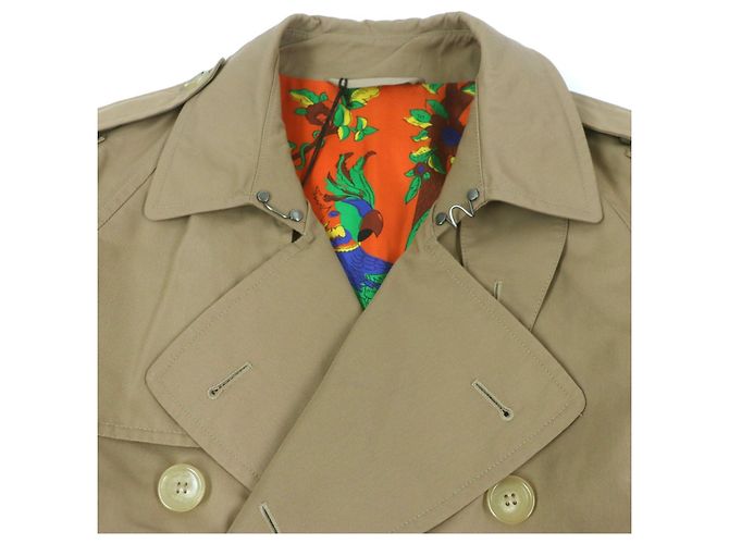 Abrigo Trench de Algodón Gucci Beige - vista 2