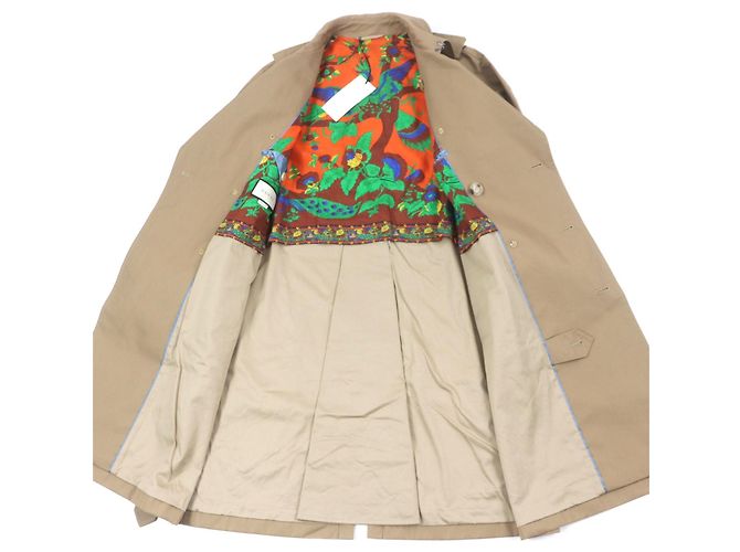 Abrigo Trench de Algodón Gucci Beige - vista 4