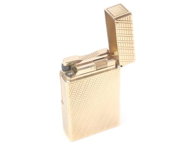 Autre Marque Dupont Line 1 Check Pattern Square Lighter Golden - view 4