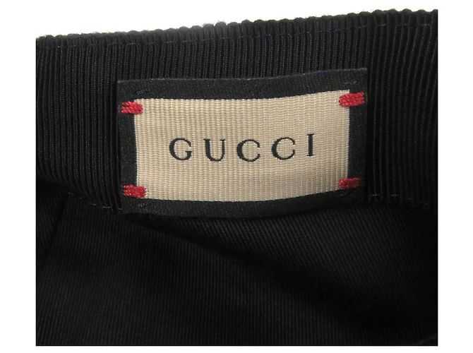 Baseballcap mit GG-Logo-Patch aus Canvas von Gucci Schwarz - Ansicht 6