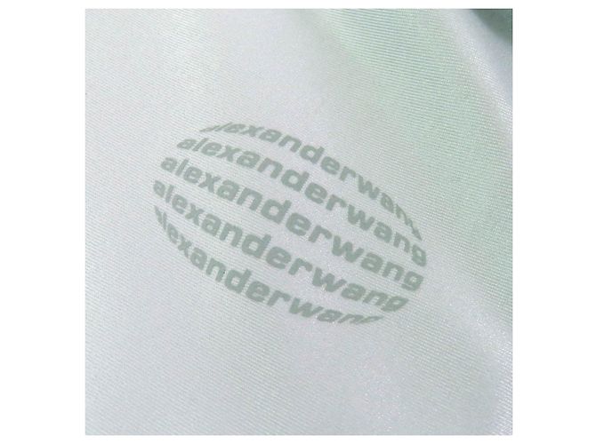 Autre Marque Top protettivo a maniche corte con zip a metà Alexander Wang Grigio - vista 5