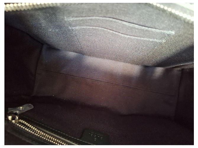 Borsa Gucci "GG Supreme" in tela nera Nero - vista 13
