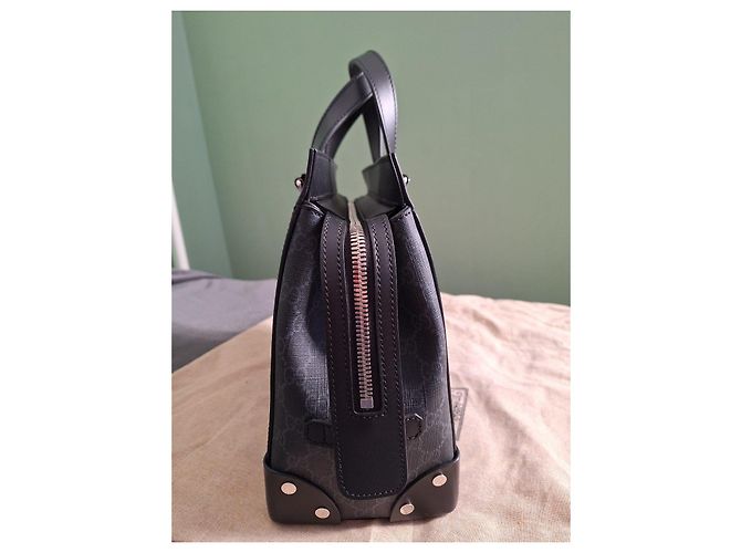 Borsa Gucci "GG Supreme" in tela nera Nero - vista 5