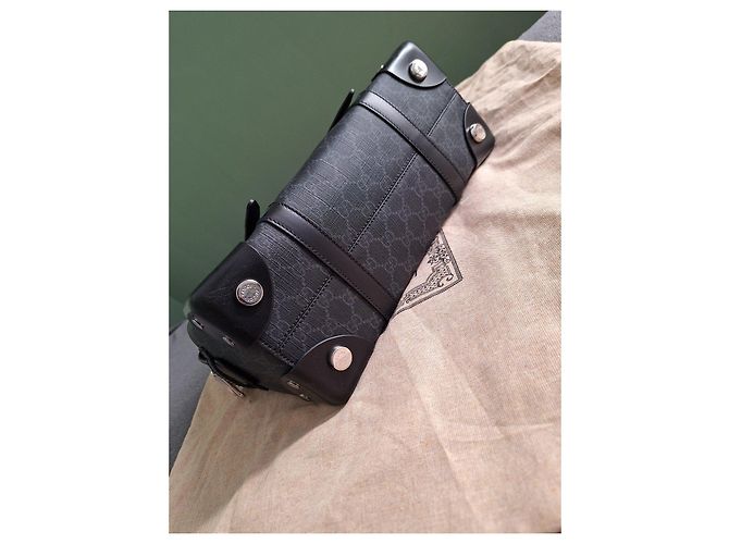 Borsa Gucci "GG Supreme" in tela nera Nero - vista 7