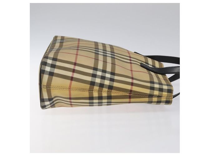 Burberry Nova Check Tote aus Canvas im kleinen Format Beige - Ansicht 3