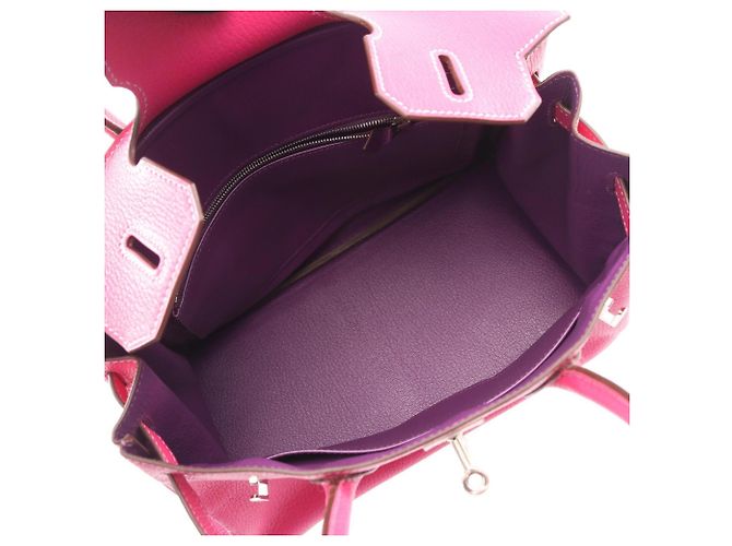 Borsa Hermès Birkin 30 Verso Rosa Porpora Fuschia - vista 3