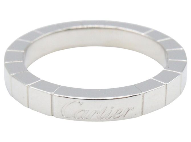 Anello in oro bianco 18K Cartier Lanières Argento - vista 2
