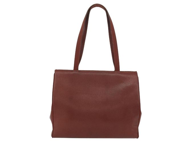 Borsa Vala in pelle stampata Salvatore Ferragamo Marrone - vista 2