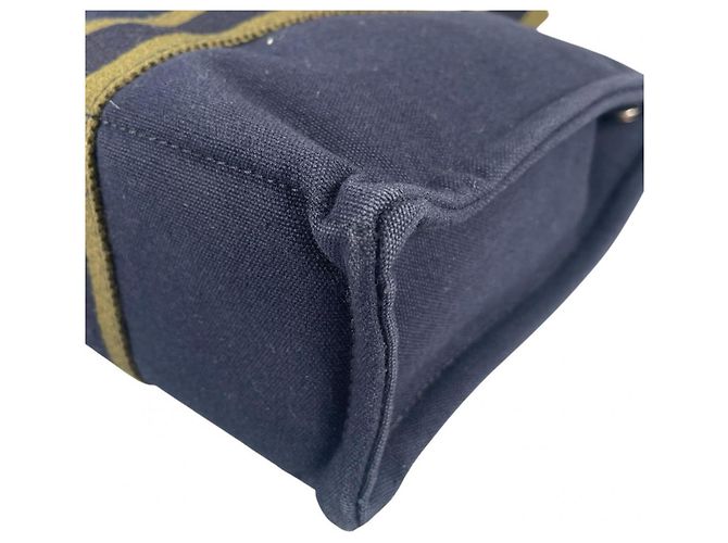 Hermès Tote Bag aus navy Canvas Marineblau - Ansicht 7