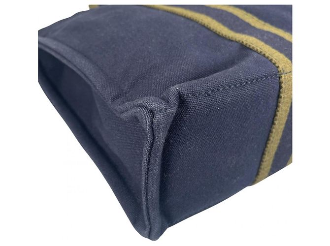 Hermès Tote Bag aus navy Canvas Marineblau - Ansicht 8