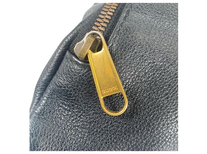 Borsa a tracolla in pelle nera Gucci Nero - vista 14