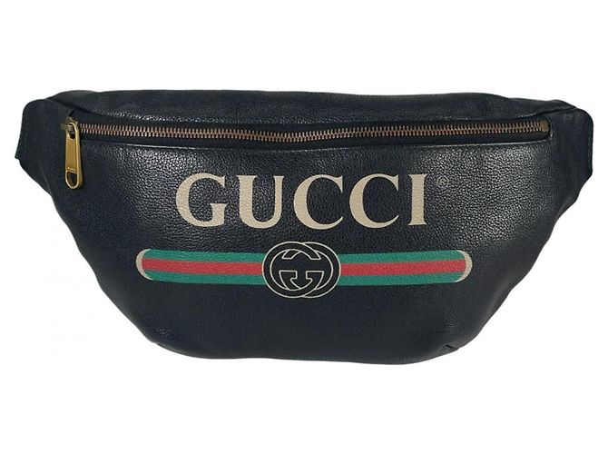 Borsa a tracolla in pelle nera Gucci Nero - vista 2