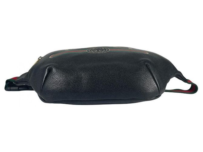 Borsa a tracolla in pelle nera Gucci Nero - vista 5