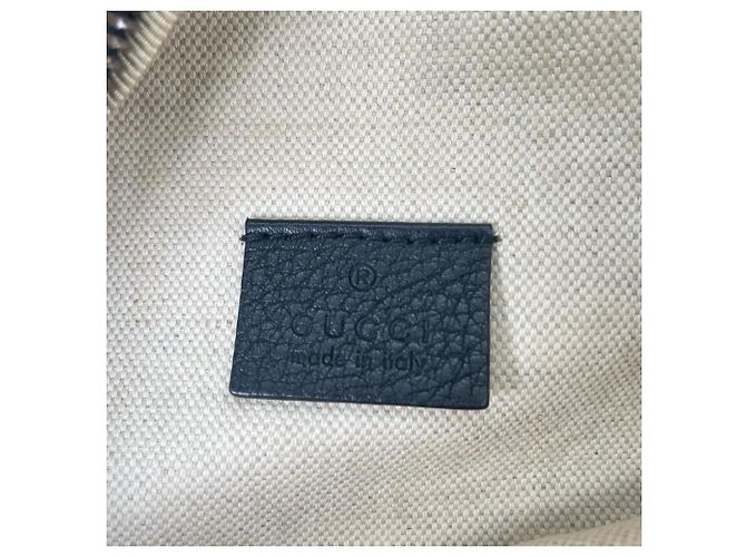 Borsa a tracolla in pelle nera Gucci Nero - vista 7
