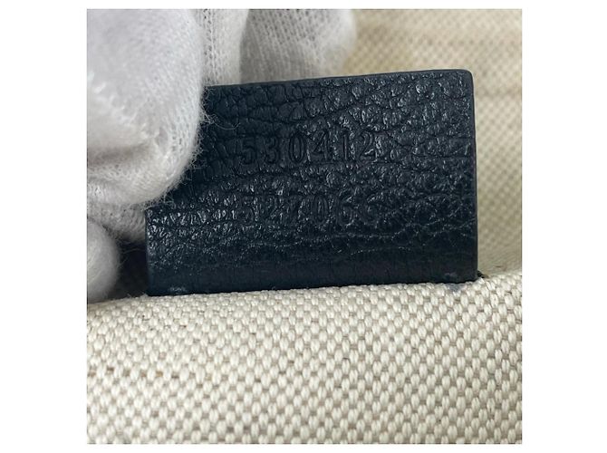Borsa a tracolla in pelle nera Gucci Nero - vista 8