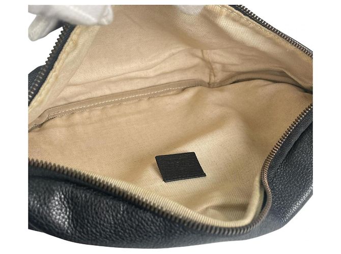 Borsa a tracolla in pelle nera Gucci Nero - vista 9