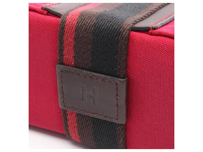 Borsa Tote PM Troca Horizontal Hermès Marrone Rosso - vista 7