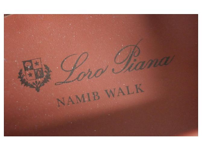 Mocassini Loro Piana Sea Walk in suede grigio - vista 4