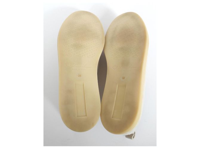 Mocassini Loro Piana Sea Walk in suede grigio - vista 5