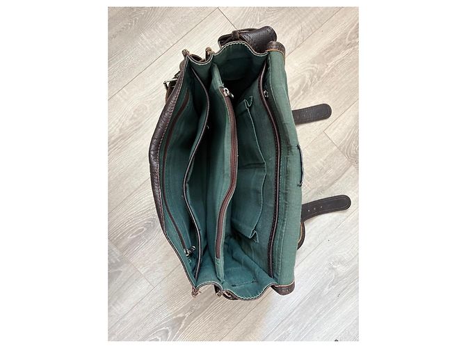 Autre Marque Borsa a spalla in pelle marrone Paul Marius - vista 5
