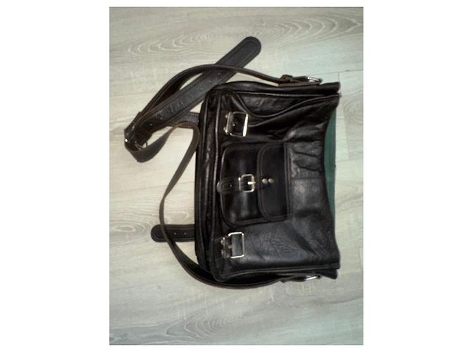 Autre Marque Borsa a spalla in pelle marrone Paul Marius - vista 6