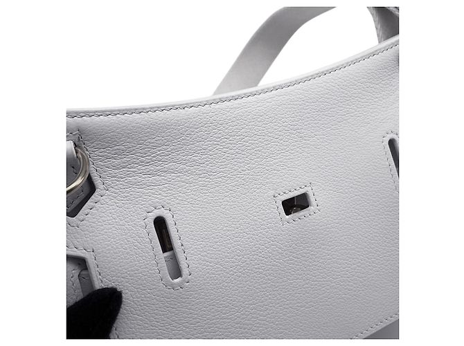 Hermès Jypsiere Mini Handtasche Weiß - Ansicht 6