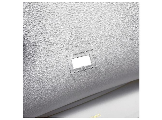 Hermès Jypsiere Mini Handtasche Weiß - Ansicht 9