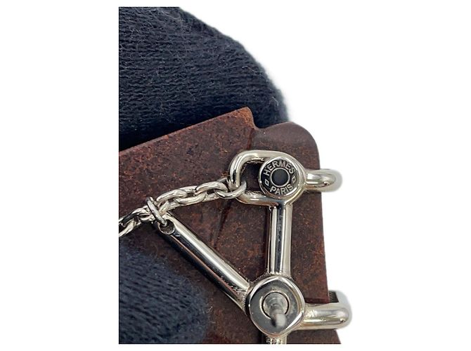 Spilla in metallo marrone Hermès - vista 10