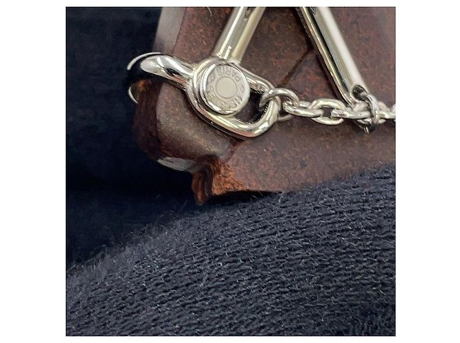 Spilla in metallo marrone Hermès - vista 7