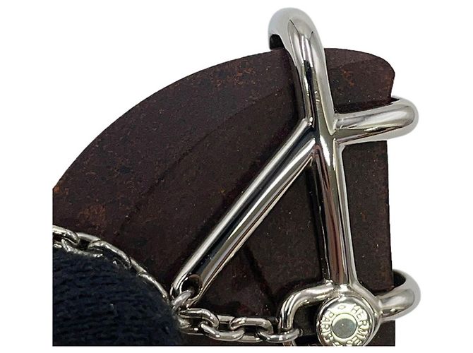 Spilla in metallo marrone Hermès - vista 8