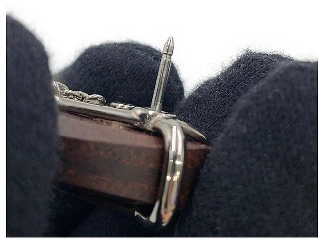 Spilla in metallo marrone Hermès - vista 9