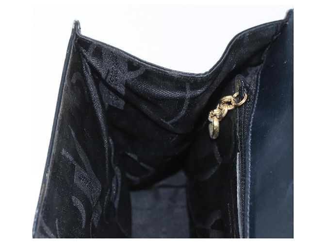 Borsa a Spalla Gancini in Pelle Salvatore Ferragamo Blu Navy Oro Auth 174541 D'oro - vista 19