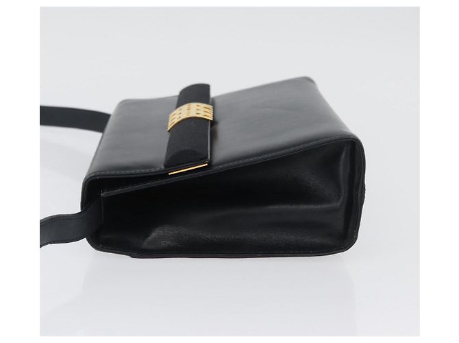 Borsa a Spalla Gancini in Pelle Salvatore Ferragamo Blu Navy Oro Auth 174541 D'oro - vista 5