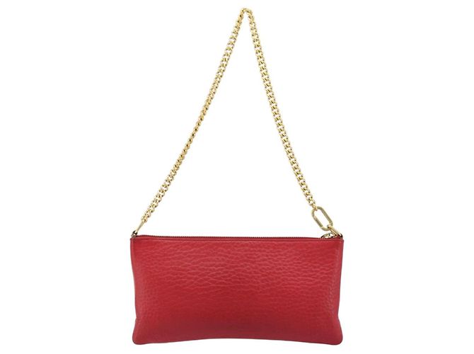 Chloé Borsa a Spalla Chloe in Pelle Rossa e Oro Auth mr2151 Rosso D'oro - vista 3
