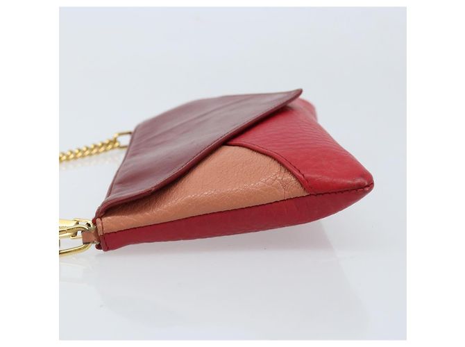 Chloé Borsa a Spalla Chloe in Pelle Rossa e Oro Auth mr2151 Rosso D'oro - vista 5