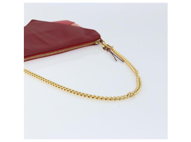 Chloé Borsa a Spalla Chloe in Pelle Rossa e Oro Auth mr2151 Rosso D'oro - vista 7