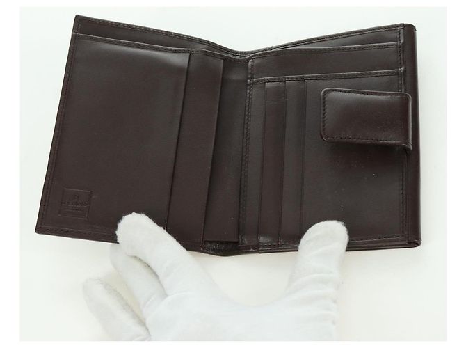 FENDI Zucca Canvas Trifold Wallet Black Brown Auth am11005V - view 13