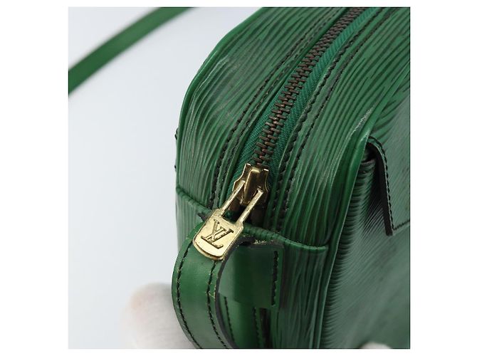 LOUIS VUITTON Borsa a Spalla Epi Jeune Fille MM Verde M52154 LV Auth ARZ443 - vista 15