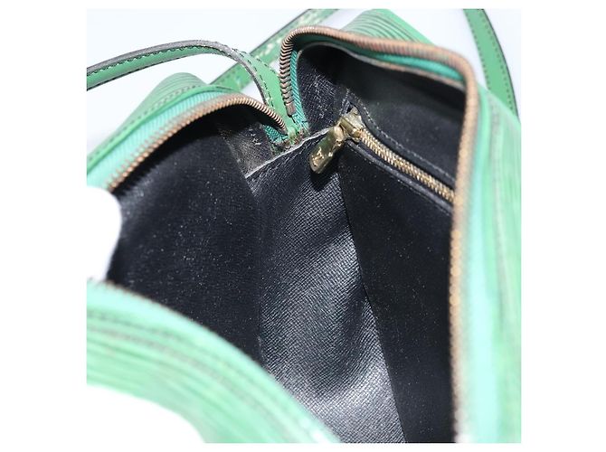 LOUIS VUITTON Borsa a Spalla Epi Jeune Fille MM Verde M52154 LV Auth ARZ443 - vista 19