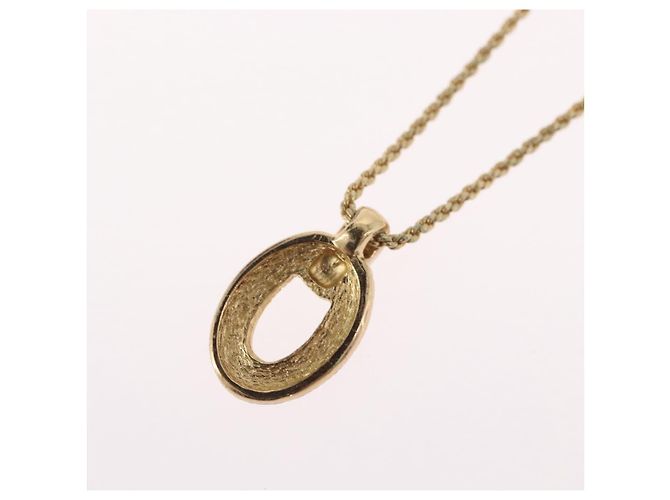 Collana Christian Dior metallo tono oro Auth BA11410 - vista 11