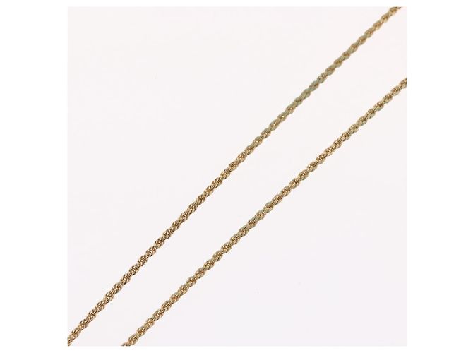 Collana Christian Dior metallo tono oro Auth BA11410 - vista 13