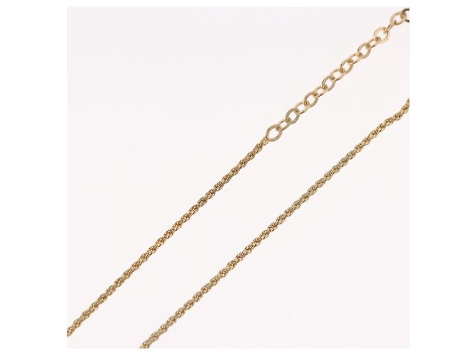 Collana Christian Dior metallo tono oro Auth BA11410 - vista 15