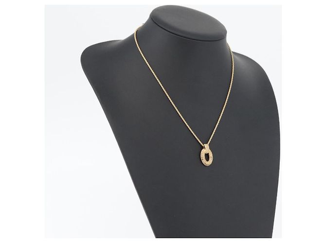 Collana Christian Dior metallo tono oro Auth BA11410 - vista 18