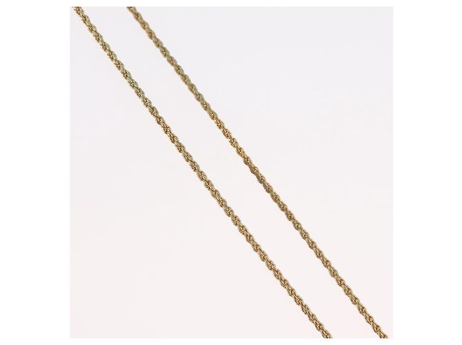 Collana Christian Dior metallo tono oro Auth BA11410 - vista 5