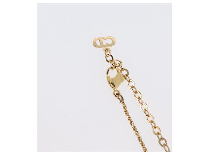 Collana Christian Dior metallo tono oro Auth BA11410 - vista 9