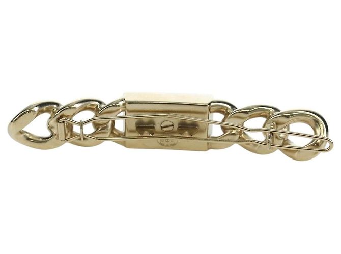 CHANEL Fermaglio per Capelli Valletta metallo Oro Champagne CC Auth LNZ846M D'oro - vista 3